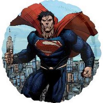 18" Foil Superman, Man of Steel balloon foil balloons