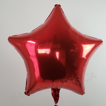 19" Foil Star - Red balloon foil balloons