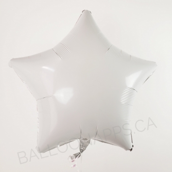 19" Foil Star - White balloon foil balloons