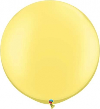 Q (2) 30" Pastel Pearl Lemon Chiffon - 36" est balloons latex balloons