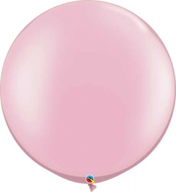 Q (2) 30" Pearl Pink - 36" est balloons latex balloons