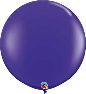 Q (2) 36" Jewel Quartz Purple balloons latex balloons