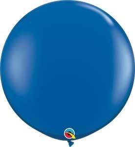 Q (2) 36" Jewel Sapphire Blue balloons latex balloons