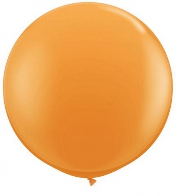 Q (2) 36" Standard Orange balloons latex balloons