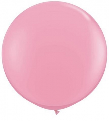 Q (2) 36" Standard Pink balloons latex balloons