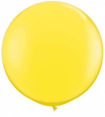 Q (2) 36" Standard Yellow balloons latex balloons
