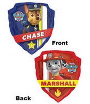 Shape - Paw Patrol Chase / Marshall 25"x27" balloon foil balloons
