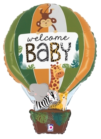 Jungle Animals Welcome Baby balloon BETALLIC+SEMPERTEX