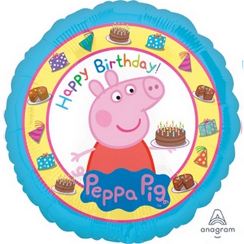 Peppa Pig Happy Birthday balloon ANAGRAM