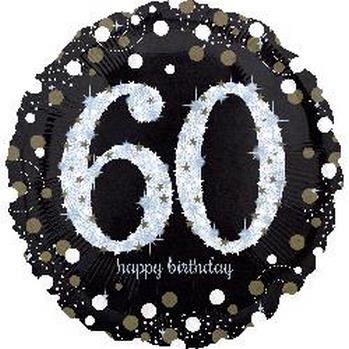 Foil Birthday 60 Sparkling Holographic ANAGRAM
