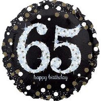 Foil Birthday 65 Sparkling Holographic ANAGRAM