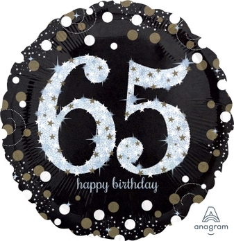 65 Sparkling Birthday Holographic ANAGRAM