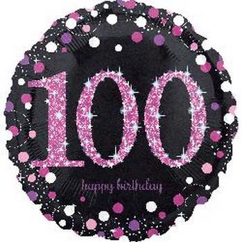 Foil Birthday 100 Pink Celebration ANAGRAM