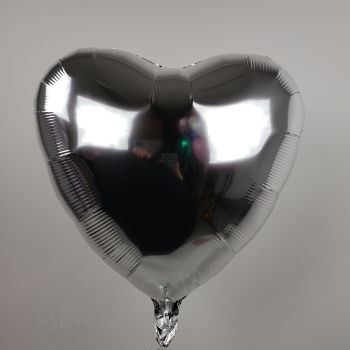 18" VLP Foil Heart - Silver balloon foil balloons