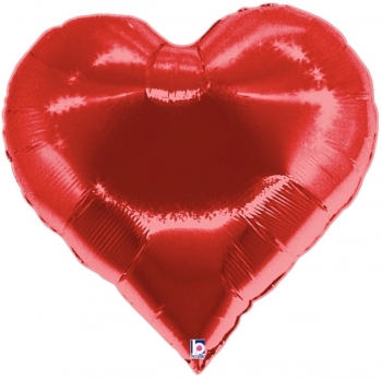 35" Super Shape B - Casino Heart - Red balloon foil balloons