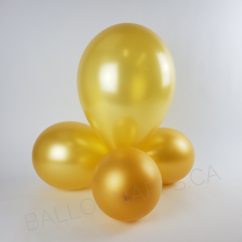 SEM (100) 11" Metallic Gold balloons latex balloons