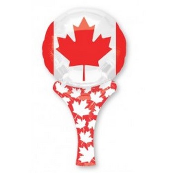 Foil Canada Flag with Holder Self-Sealing Air-Fill ANAGRAM