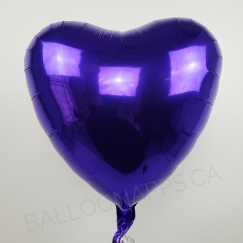 18" Foil Heart - Metallic Purple balloon foil balloons