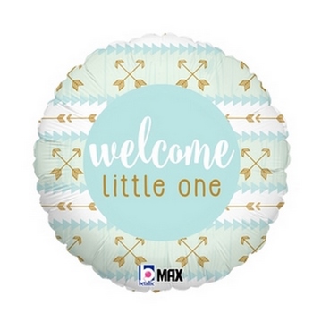 18" Welcome Little One - Blue balloon foil balloons