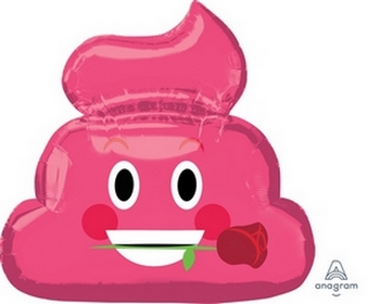Emoji Emoticon Pink Poop balloon foil balloons
