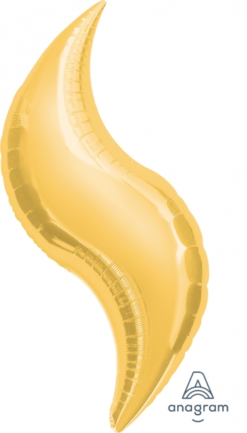 36" Gold Curve balloon foil balloons