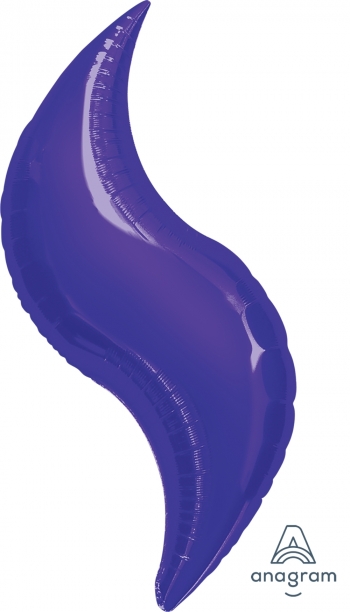 36" Purple Curve  Balloon