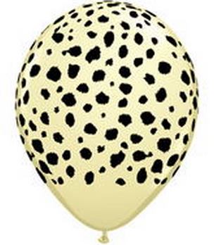 Cheetah Spots - Ivory balloons QUALATEX