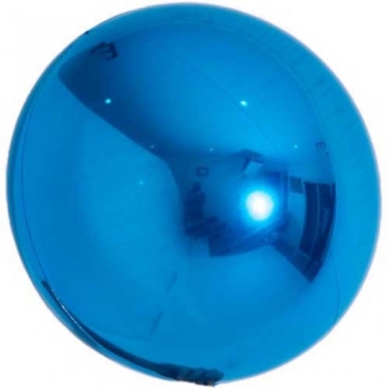 (3) 10" Blue Spheroid balloon foil balloons