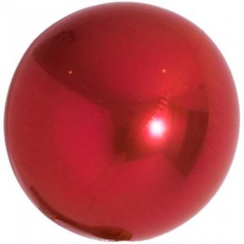 (3) 10" Red Spheroid balloon foil balloons