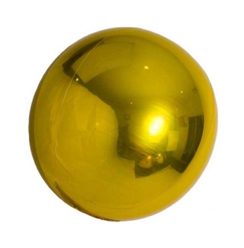 (3) 7" Gold Spheroid balloon foil balloons