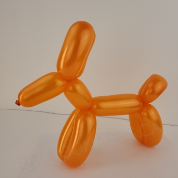 BET (50) 260 Metallic Orange balloons latex balloons