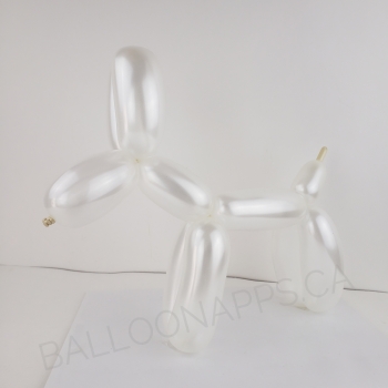 SEM (50) 260 Pearl White balloons latex balloons
