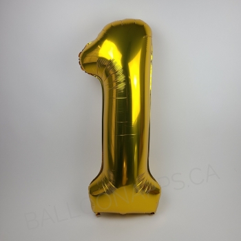 40" Econo Number #1 Gold balloon  Balloon