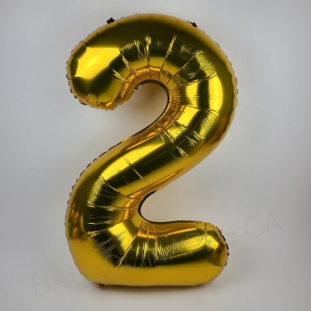 40" Econo Number #2 Gold balloon  Balloon
