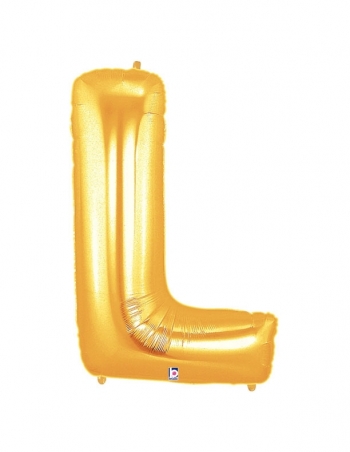 Megaloon - Letter L - Gold balloon BETALLIC