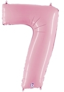Megaloon Pastel Pink Number 7 balloon BETALLIC