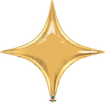 Shape - Starpoint - Gold balloon QUALATEX