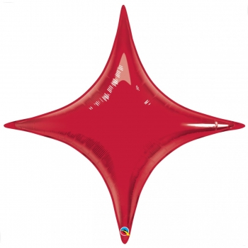 40" Shape - Starpoint - Ruby Red balloon foil balloons