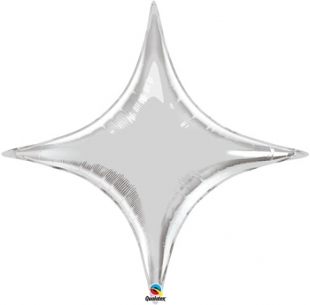 Shape - Starpoint - Silver balloon QUALATEX