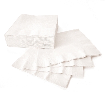 (40) Luncheon Napkins - Frosty White tableware