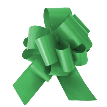#40 Pull Bow - Florasatin 8" -  Green ribbons