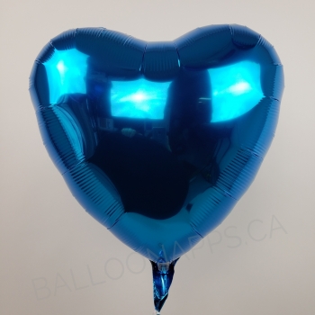 18" Foil Heart - Metallic Blue balloon foil balloons
