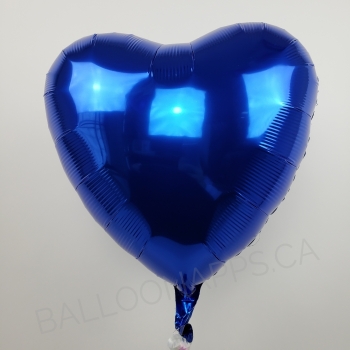 18" Foil Heart - Dark Blue balloon foil balloons