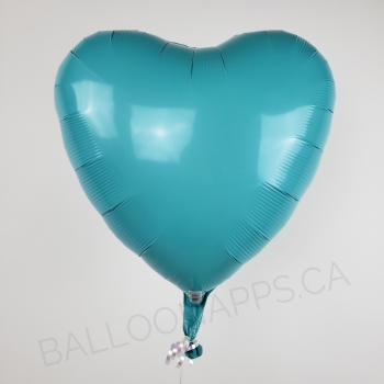 18" Foil Heart - Caribbean Blue balloon foil balloons