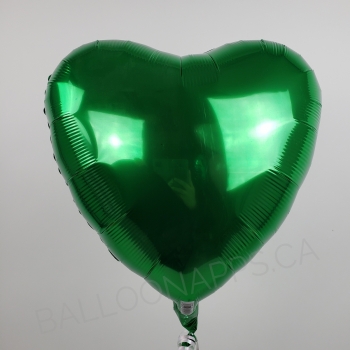 18" Foil Heart - Metallic Green balloon foil balloons