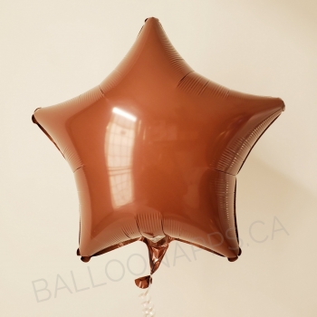 19" Foil Star Chocolate Brown balloon foil balloons