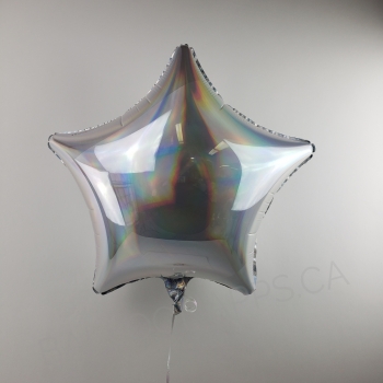 19" Foil Star Iridescent balloon foil balloons