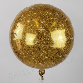 18" Foil Faux Sparkle Gold balloon foil balloons