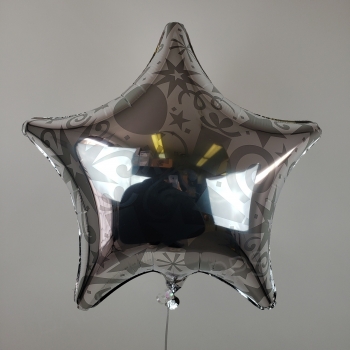 22" Foil Star Festive Silver balloon foil balloons