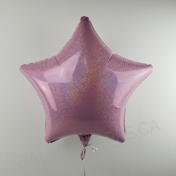 19" Foil Star Dazzler Pastel Pink Holographic balloon foil balloons